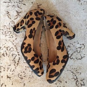 Aerosoles Dolled Up leopard-print calf-hair pumps
